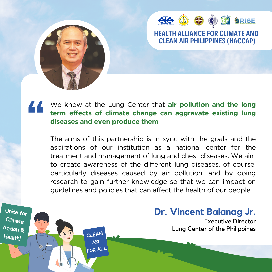 Health Alliance for Climate and Clean Air Philippines (HACCAP) - Dr. Vincent Balanag, Jr.