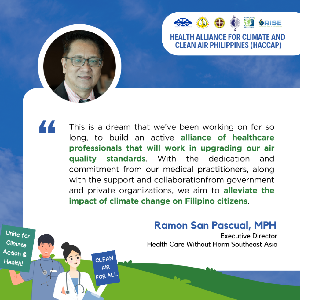 Health Alliance for Climate and Clean Air Philippines (HACCAP) - Ramon San Pascual - HCWH Southeast Asia